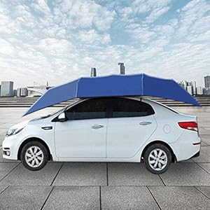 DiLiBee Auto-paraplu, halfautomatisch, op afstand bedienbare parasol, zonwering, tentdakbedekking, anti-uv-stof, water
