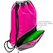 ButterFox Waterproof Swim PE Bag Gym Drawstring Sackpack Backpack for Kids, Men and Women with Dry/Wet Separation - Pink