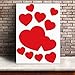 Valentines Day Heart Floor Decals Stickers Valentine Decorations for Home Party Wedding Anniversary Classroom Floor Decor