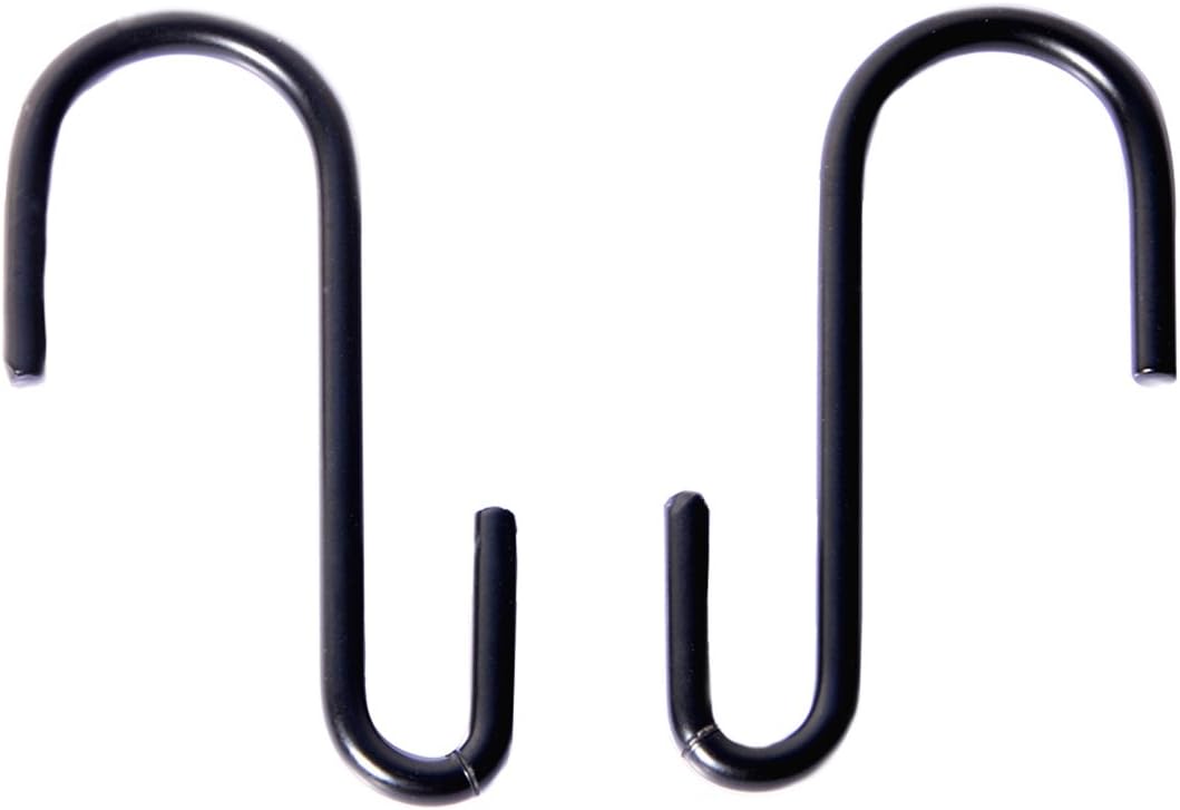LuTang 24 Pack Black S Hooks Heavy Duty S Shaped Hooks for