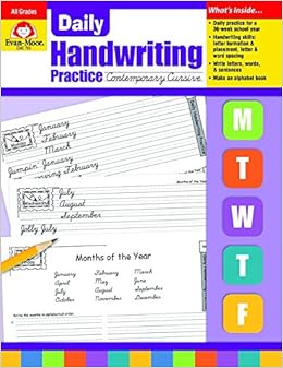 Daily Handwriting Practice, Contemporary Cursive