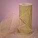 Tulle Ribbon Rolls - 25 Yards - 6 Inches Wide (Metallic Gold)