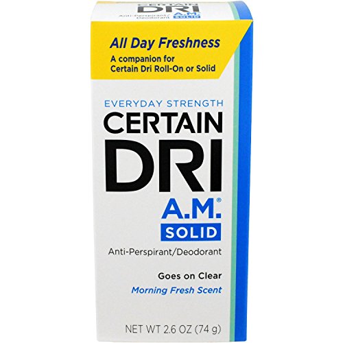 CERTAIN DRI Everyday Strength Clinical, Antiperspirant/Deodorant, Morning Fresh Solid 2.6 oz (Pack of 3)