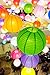 Selizo 30 Packs Paper Lanterns Decorative Colorful Chinese Hanging Decorations for Rainbow Party Classroom Ceiling Decoration