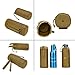Huntvp Tactical Water Bottle Pouch Military Molle Pack Gear Waist Back Pack(Black)