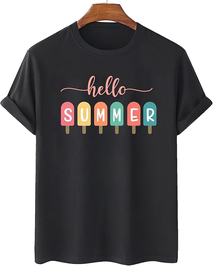 Amazon.com: Hello Summer Shirt, Vacation Shirts, Beach Vacation, Summer