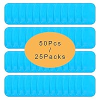 UYGHHK 50 Pcs/25 Pack Gel Pads for Abs Stimulator Abs Replacement Gel Pads Abs Trainer Replacement Gel Sheet for Muscle Toner Abs Toner Abdominal Toning Belt