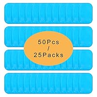 UYGHHK 50 Pcs/25 Pack Gel Pads for Abs Stimulator Abs Replacement Gel Pads Abs Trainer Replacement Gel Sheet for Muscle Toner Abs Toner Abdominal Toning Belt