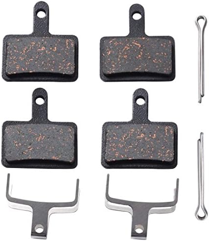 Laime 2 Pairs Semi-Metallic Bicycle Disc Brake Pads Shimano M355 M375 M395 M415 M445 M446 M465 M475 M485 M486 M495 M505 M515 M525 C501 C601