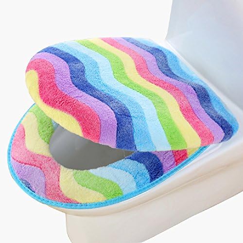 Bathroom Washable Multicolour Health Toilet Seat Cover Pads
