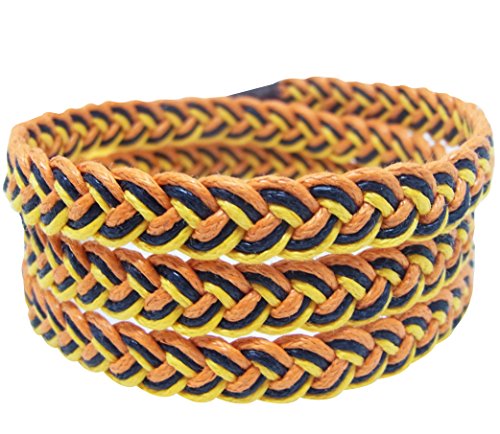 NA RIN Bracelet Men Women Classic Thai Boxing Outdoor Cotton String Wrap Orange Black Yellow Adjuastable