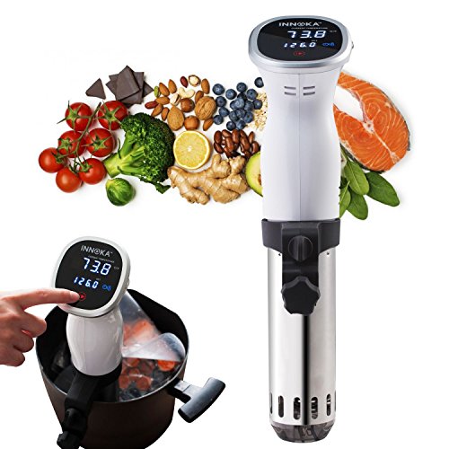 INNOKA Sous Vide Cooker Thermal Immersion Circulator w/Digital Disply LED Touch Screen, Accurate Temperature & Time Control, Quiet & Easy to Clean, Stainless Steel, 850 Watt for making Quality Food