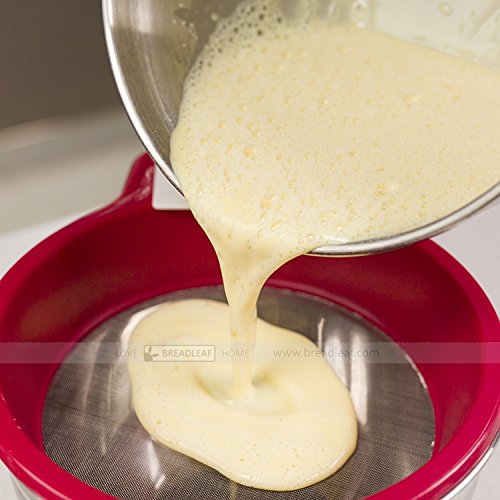 Astra Gourmet 1pc Fine Mesh Strainer/Flour Sieve/Icing and Sugar Sifter,6 1/2" by 2 1/2", Made of Plastic and Stainless Steel(Hot Pink) - Thumbnail 5