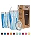 Healthy Human Stainless Steel Tumbler with Straw & Lid | Splash Proof Insulated Travel Cup | Eco-Friendly Coffee Tumblers | Water Cups with Straws Cleaner and Splash Proof Lids (20oz, Ocean Tide)