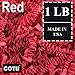 1 LB Red Crinkle Shred Gift Basket Shred Crinkle Paper Filler Bedding by COTU (16 oz)