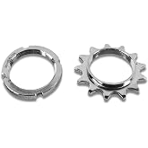 catazer Fixed Gear Freewheel Cog Lockring Set for Fixie Track Bike | Steel components, 13T/14T/15T/16T/17T/18T freewheels for choose include matching lockring, Fit track fixie single speed bike