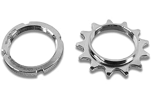 catazer 13T/14T/15T/16T/17T/18T Fixed Gear One Speed Bicycle Free Wheel Cogs Sprocket & Lockring FlywheelFor Fixie Track Bike Hub