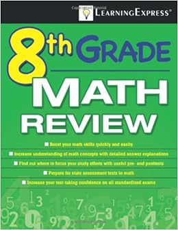 8th Grade Math Review: Amazon.co.uk: Learningexpress: 9781576857120: Books
