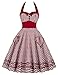 GRACE KARIN Women's 50s Vintage Style Cocktail Dress Full Circle Halter Dress