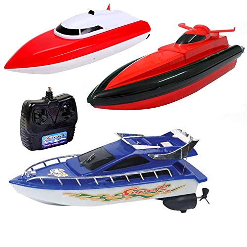 Kids Boat Toys Remote Control RC Super Mini Speed Boat High Performance Boat Toy 1 Piece - Color Random Delivery