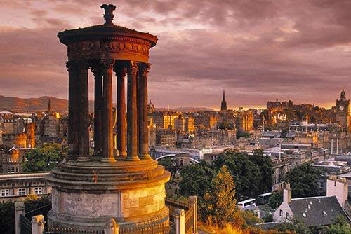 Odeletqweenry Canvas Prints Wall Art | Canvas Wrap Home Decor 24" x 36" Unframed Print, Edinburgh Scotland Art Print on Canvas, Wall Decor Poster