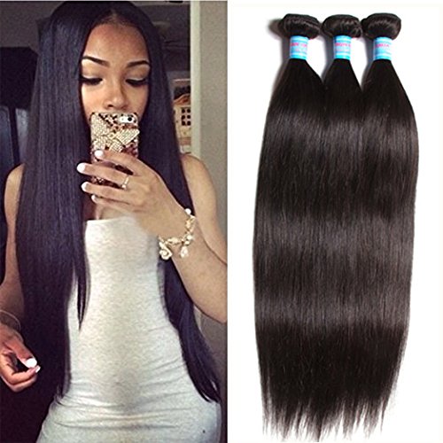 Amazon Com Haiquan Brazilian Human Hair 3 Bundles 300g Human