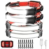 Rechargeable Headlamp 4 Pack, 230° Illumination