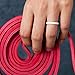 ThunderFit Stackable Silicone Wedding Rings for Women, Thin Rubber Engagement Bands 2.5mm Wide 1.8mm Thick - 1/2/3/4/5/7 Variety Multipack