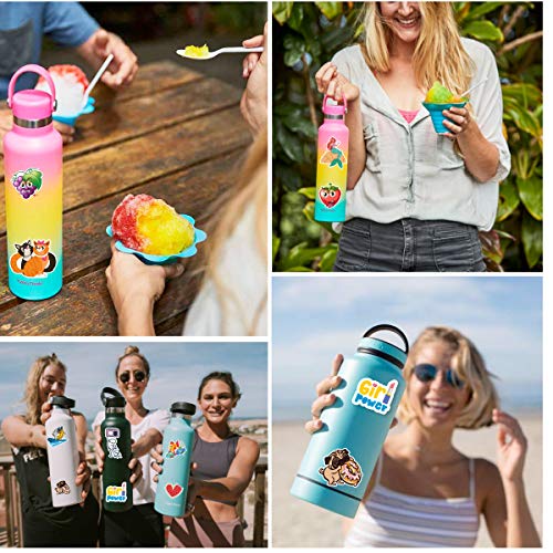 2020 New | HydroFlask Stickers 115-800pcs for Girls, Teens and Boys - Vinyl Stickers Variety Pack for Hydro Flask Water Bottle Luggage Computer Skateboard Phone, 100% Waterproof Vinyl Stickers - Thumbnail 3