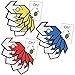 ColorBoxCrate Pokemon Go Trade Stickers, 6 Pack, Includes 5 Trade Decals plus 1 Hatching Oh Egg Decal (Red Team Valor Trade Stickers)