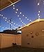 50Feet Bubble String Lights with 50 Clear Bubble Bulbs for Indoor Or Outdoor Commercial Decor, Warm White Globe String Lights Perfect for Backyard Garden Pergola Umbrella, White