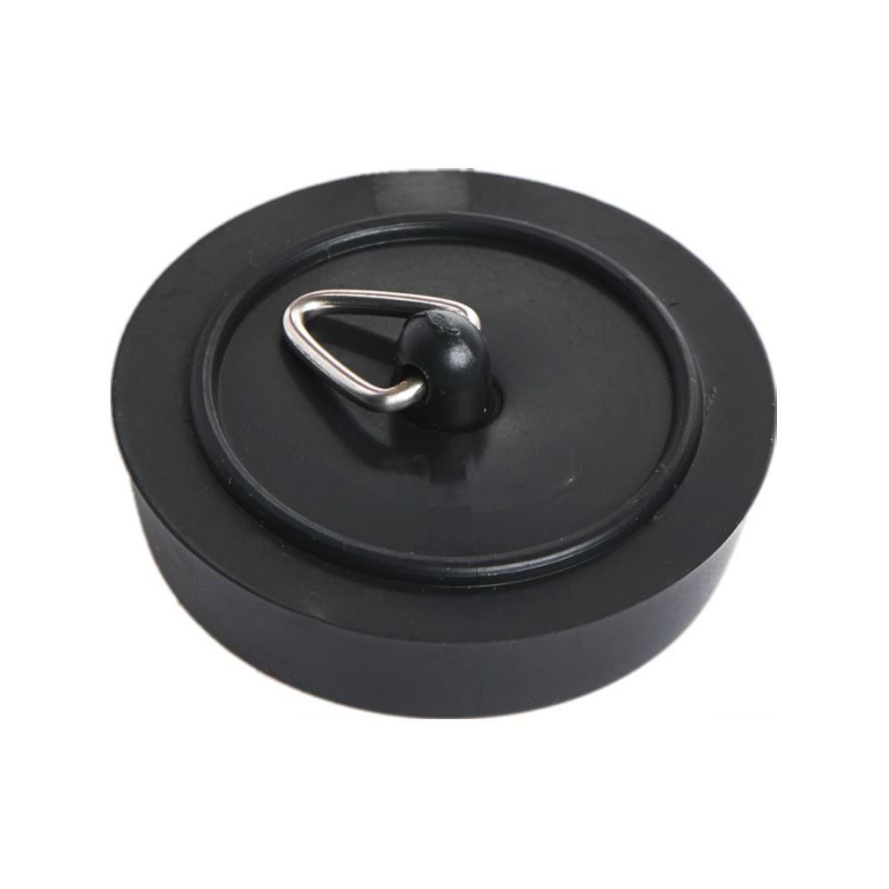 Photo 1 of Merriway® BH02224 Bath/Basin Stoppers, 45mm (1.7/8"), Black - Pack of 2