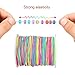 Colorful Elastic Cord ManYee 1mm 109Yards Round Rainbow Elastic Beading Thread Cords Fabric Crafting Stretch String Cord for Jewelry Making Necklace Bracelet