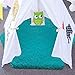 junovo Ultra Soft Rug for Nursery Children Room Baby Room Home Decor Dormitory Hexagon Carpet for Playhouse Princess Tent Kids Play Castle, Diameter 4.6 ft, Teal Blue