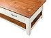 Martin Svensson Home Rustic Coffee Table, Antique White and Honey Tobacco