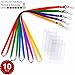 Durably Woven Lanyards & Vertical ID Badge Holders ~Premium Quality, Waterproof & Dustproof ~ for Moms, Teachers, Tours, Events, Businesses, Cruises & More (10 Pack, Mixed Bright) by Stationery King