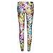 JIAYIQI Women's Popular Monster Print Thin Stretch Leggings Ankle Length Tights