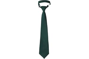 Sucrain 1pcs Boy's Necktie Pre-tied Adjustable Neck Strap Tie for Wedding Graduation School Uniforms （6-12years）