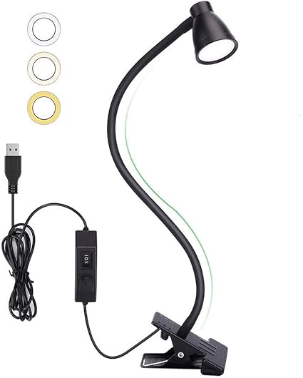 Amazon Zexmte クリップライト デスクスタンドランプ 3w Led 調色 調光 連続照明 常夜灯 小型 Usb給電 時間照明 360 回転 高度調整可能 卓上ライト ベッドサイド 授乳 読書 ワーク Pc作業 撮影 譜面台 化粧に対応 Zexmte クリップライト