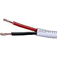 Monoprice - 102819 Access Series 14 Gauge AWG CL2 Rated 2 Conductor Speaker Wire/ Cable - 50ft Fire Safety In Wall Rated, Jacketed In White PVC material 99.9% Oxygen-Free Pure Bare Copper