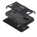 Fosmon [RUGGED] LG REALM Case - HYBO-RAGGED Heavy Duty Hybrid Protective Cover with Kickstand (Black)
