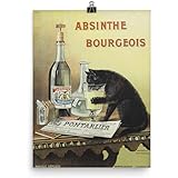 Vintage Poster - Absinthe Bourgeois 1800 - Enhanced Matte Paper Poster (12x16)