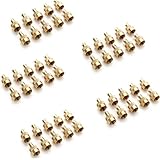 Farmunion 50pcs Chrome Metal Slotted Head Valve Stem Caps With Core Remover Tool