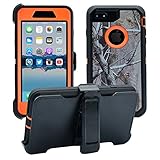 AlphaCell Cover compatible with iPhone 7 Plus/8 Plus (ONLY) | 2-in-1 Screen Protector & Holster Case | Full Body Military Grade Protection with Carrying Belt Clip | Shock-proof Protective