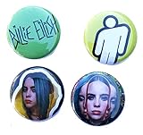 Billie Eilish Button Pack - Set of 4 (1inch Size) Pin Back