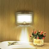 Signstek 10 LED Wireless Light-operated Motion Sensor Activated Battery Operated Sconce Wall Light (1)
