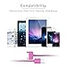 Go Beyond (TM) 6 Feet 30 Pin Nylon Braided Premium USB Charging Data Sync Cable for Apple iPod, iPhone, and iPad (6FT Pink Nylon Cable)