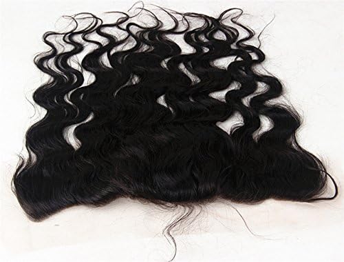 Virgin Hair Factory 10" ~ 22" Natural Black Body Wave Brazilian Remy Human Hair 13" x 4" Top Lace Frontal Closure Free Part With Baby Hair 130% Density 22 Inch QT-22