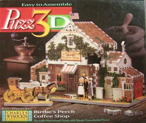 Puzz 3D Birdie's Perch Coffee Shop Jigsaw Puzzle 221 Pieces