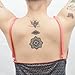 COKOHAPPY 4 Sheets Black Lace Wedding Dream Cathcher Mandala Lotus Crown Look Real Flash Temporary Tattoo